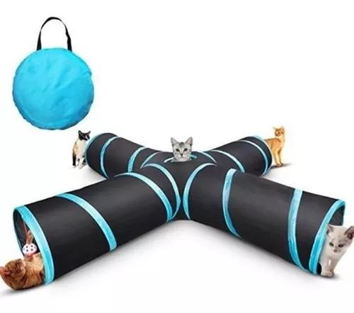 Novo Gato Túnel Projeto Dobrável 4-way Brinquedo Brinquedo