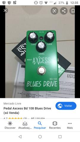 Pedal Blues Drive novo