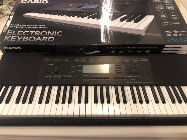 Teclado Casio Ctk- K2, Fonte Bivolt E Teclas Sensitivas