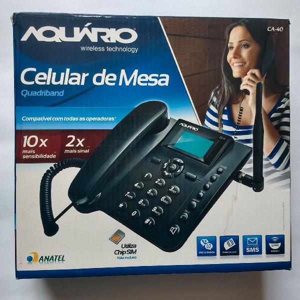 Telefone Celular Rural De Mesa Aquário Ca-40 Desbloqueado