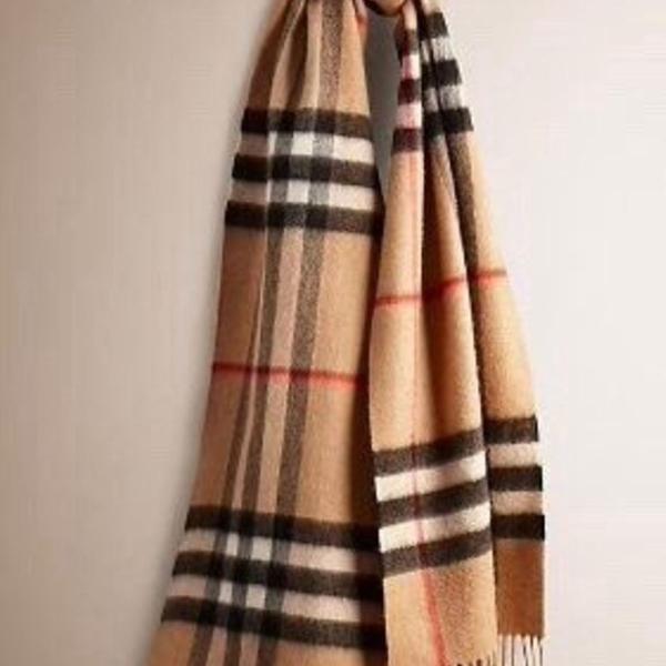 cachecol clássico unissex cashmere lã burberry