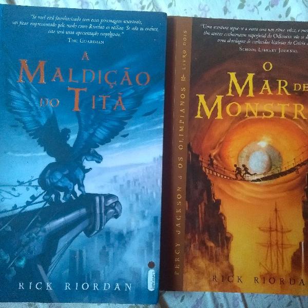 kit Percy Jackson livro 2 e 3 - O Mar de Monstros e A