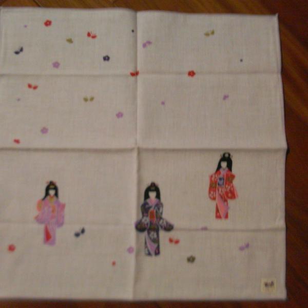 lenço estampa de gueixas japonês