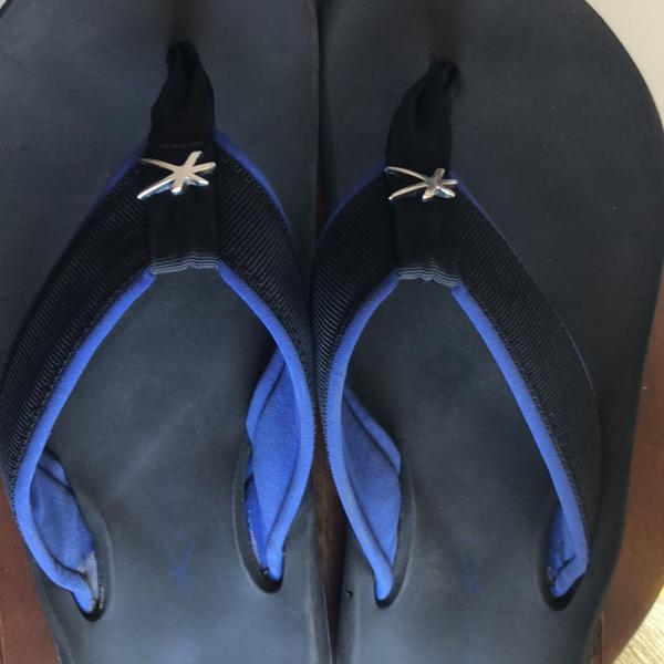 sandália masculina kenner preta e azul 43
