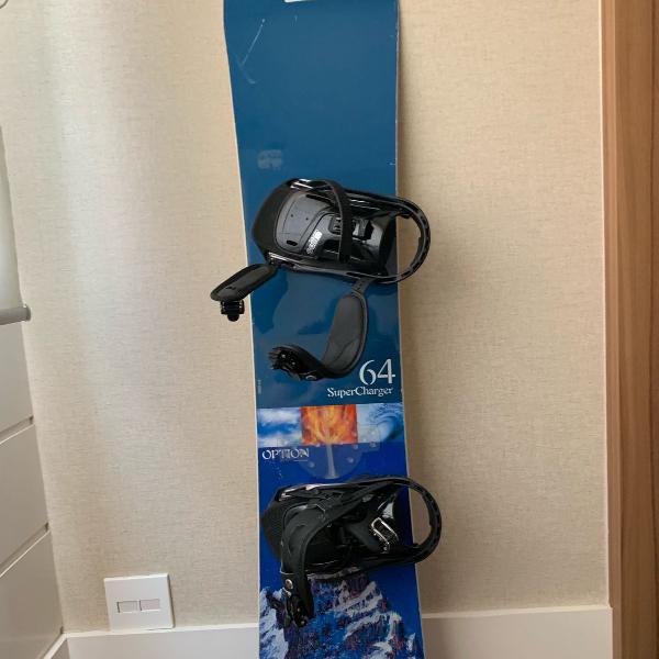 snowboard super charger + binder + capa