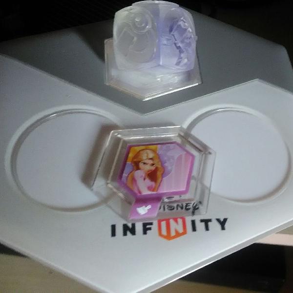Base Disney infinity + Cristal e disco do poder Rapunzel