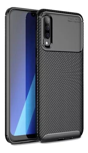 Capa Fibra Carbono Samsung Galaxy A50 Novo+pelicula 3d Vidro