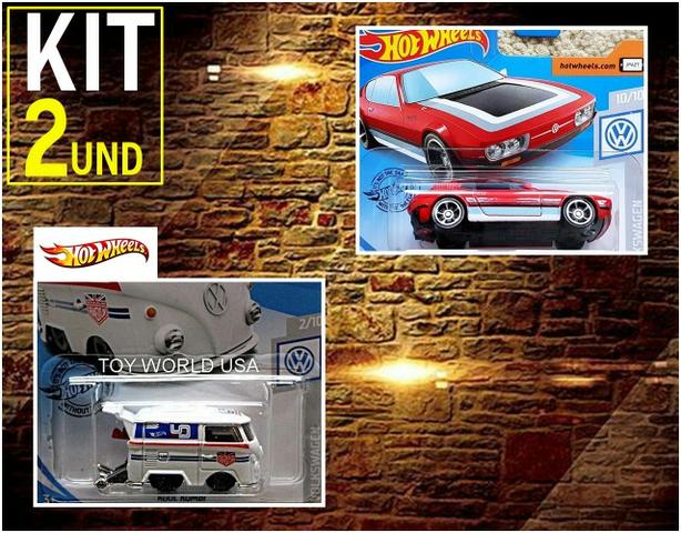 Kit 2 und Hot Wheels Volkswagen SP2 e Kombi.