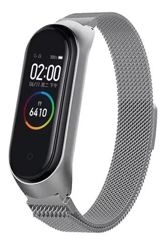 Pulseira Magnética Metal Milanese Mi Band 3-4 +película