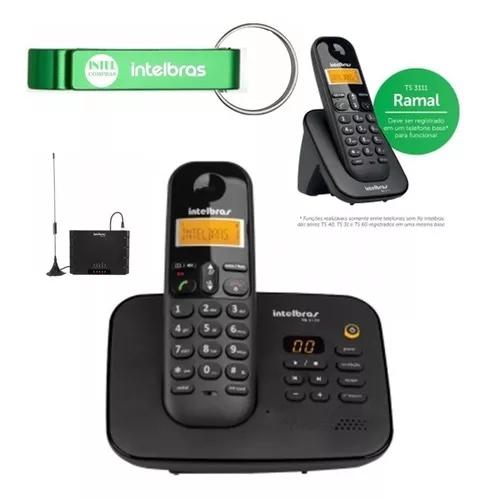 Telefone Fixo Ts 3130 Ramal Bina Intelbras Entrada Chip