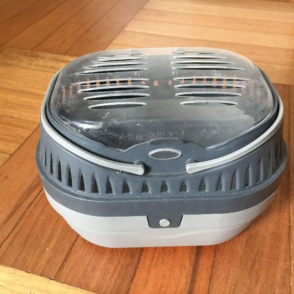 caixa para transporte de hamster