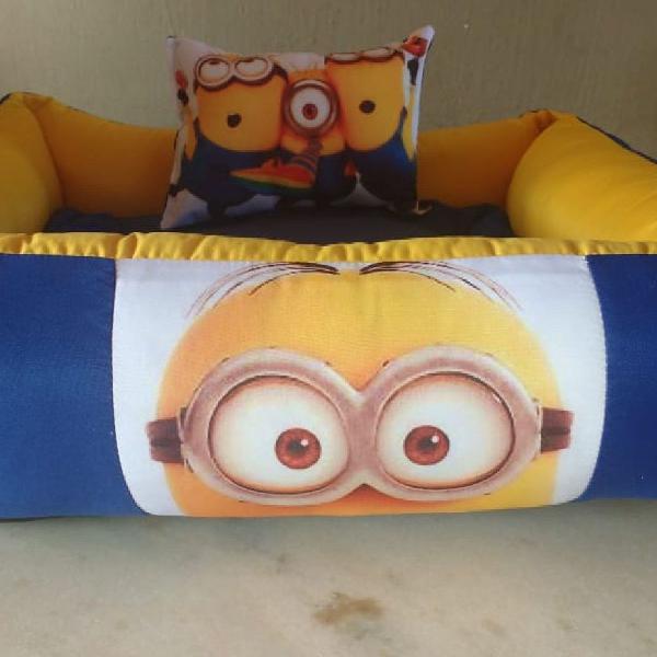 cama para pet minions tamanho p