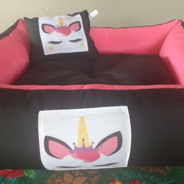 cama para pet unicórnio