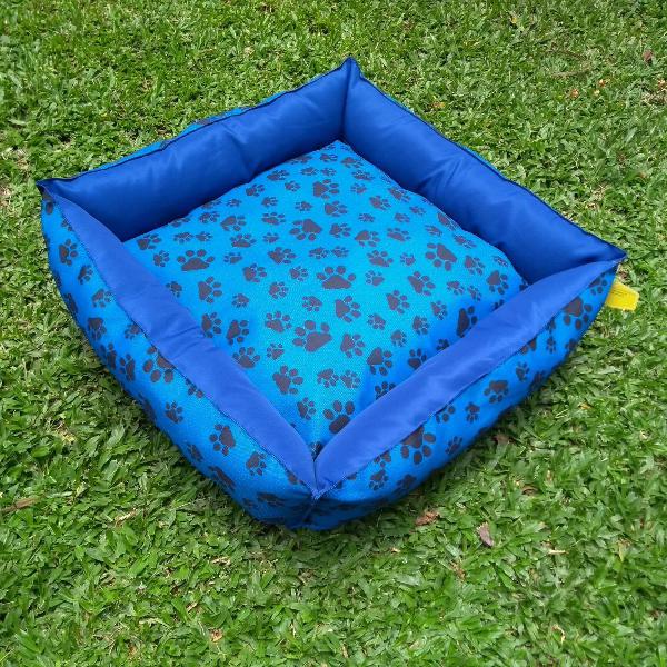 caminha 60x60cm para pets com fibra de silicone
