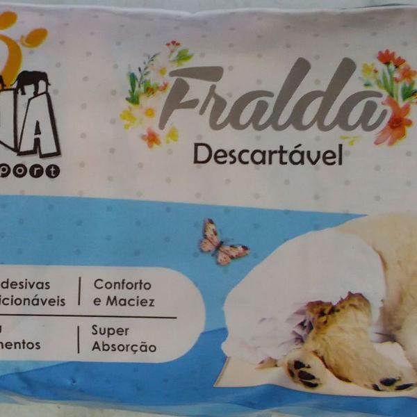 fralda pet tamanho p, sem uso