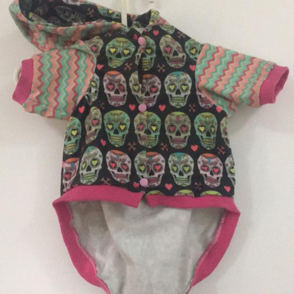 hoodie caveira para pets