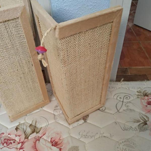 kit 2 arranhadores de canto protetor de sofá para gatos com