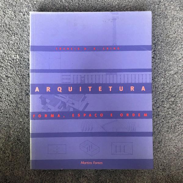 livro arquitetura - forma, espaço e ordem
