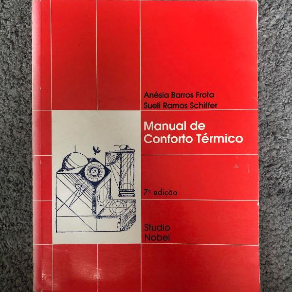livro manual de conforto térmico anésia barros frota /