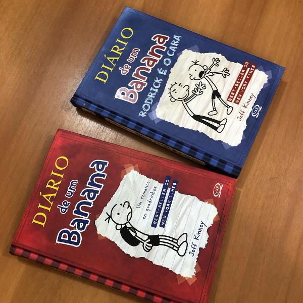 livros 1 e 2 diário de um banana