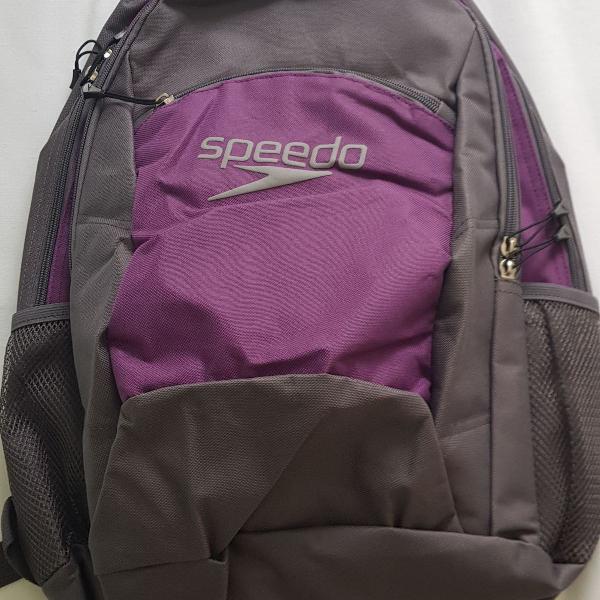 mochila speedo preta e lilás