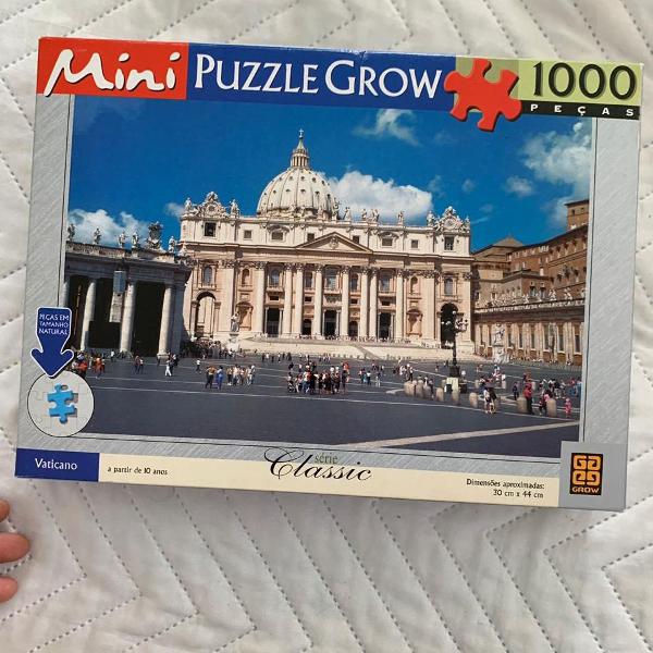 quebra-cabeças mini puzzle grow 1000 peças