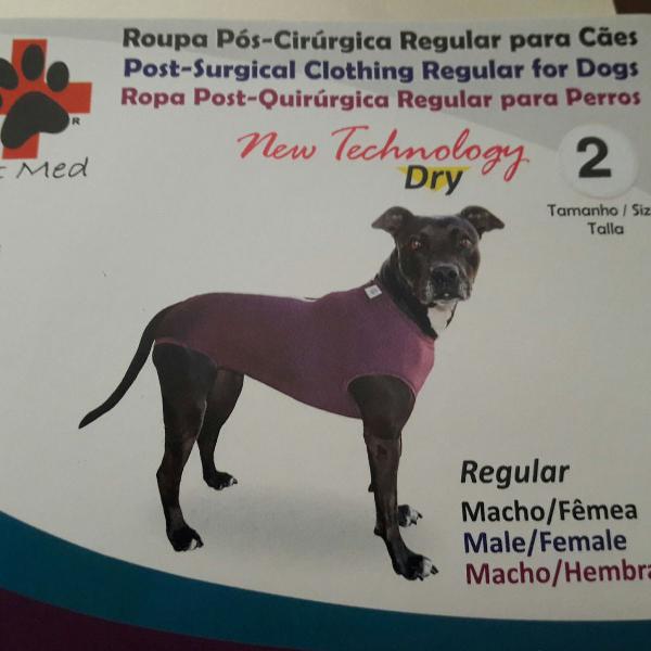 roupa pós cirurgia para cães tam 02