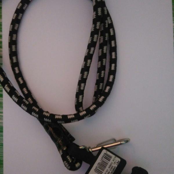 segura aí! corda guia para cachorro nova preto/branco
