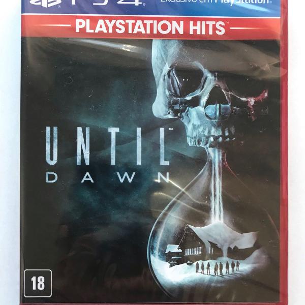 untill dawn- ps4- midia fisica- novo + brindes aleatorios