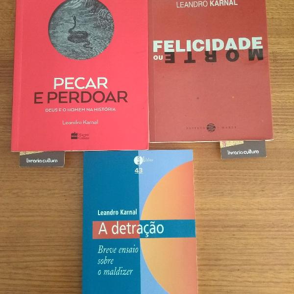 03 livros Leandro Karnal