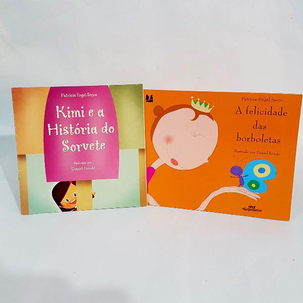 2 livros infantis: a felicidade das borboletas e kimi e a