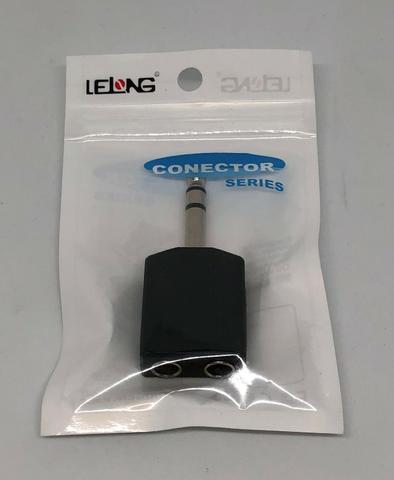 Adaptador Splitter Para Microfone com Entrada P10 Para Duas