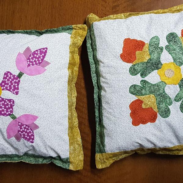 Almofadas em patchwork