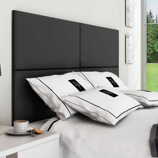 Cabeceira Painel Para Cama Box Queen 160cm Suede Preto