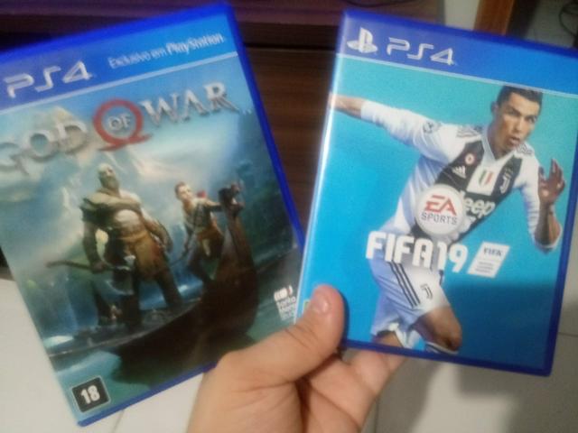 God of war e FIFA 19 novos