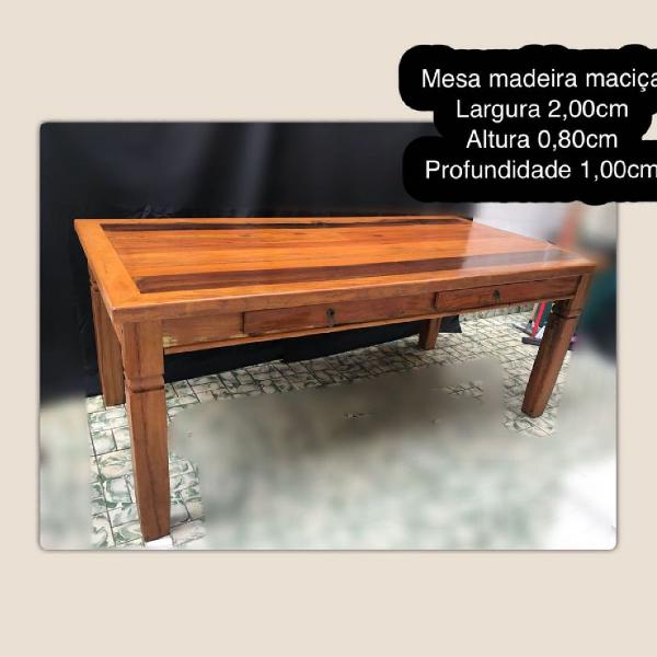 Mesa Grande Madeira Maciça Belíssima