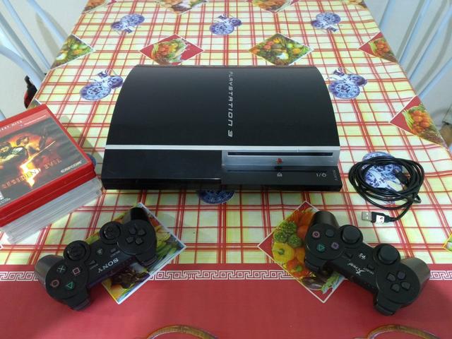 Playstation 3 completo +5 jogos