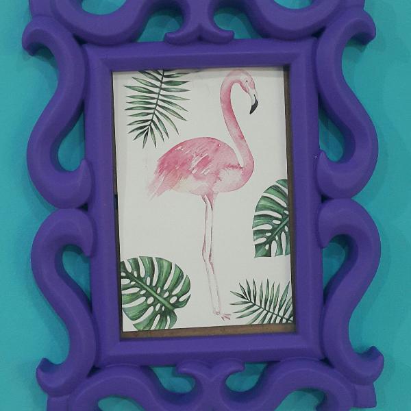 Porta-retrato roxo fosco