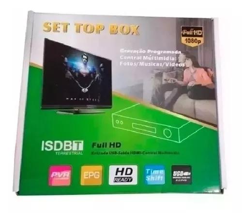 Set Top Box Receptor Tv Digital Multimídia Com Gravador