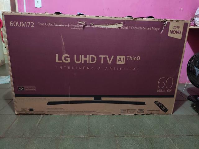 Smart TV 60" 4K Nova Sem Uso (Parcelo)
