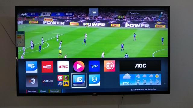 Smart tv aoc 4k ultra hdr super 50" polegadas nova na caixa!