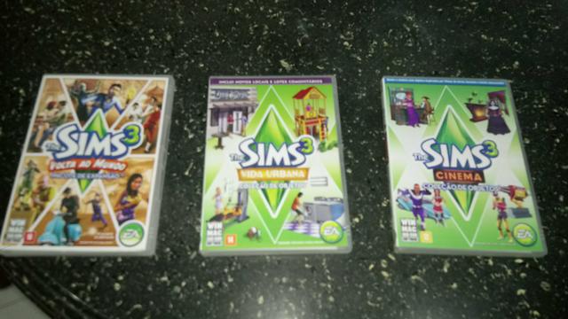 Vendo 3 jogos The sims