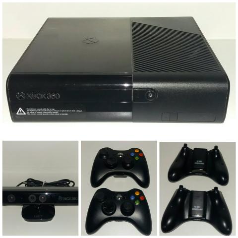 Xbox 360 destravado + Kinect + 2 controles + 19 jogos