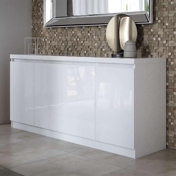 armário buffet mdf branco