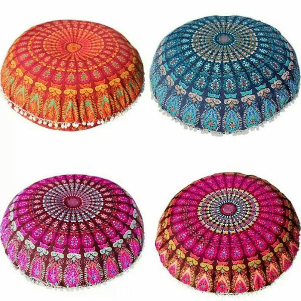 capas para almofadas redondas. produto importado da India
