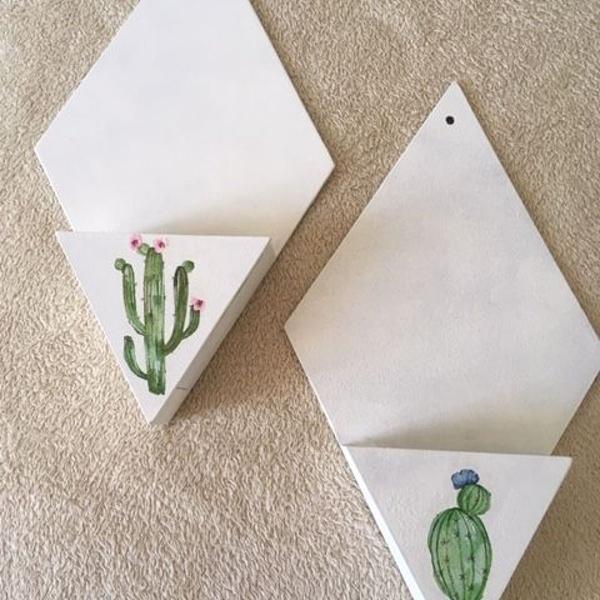 duo de vasinhos para cactus ou suculentas