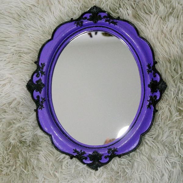 espelho moldura arabesca oval