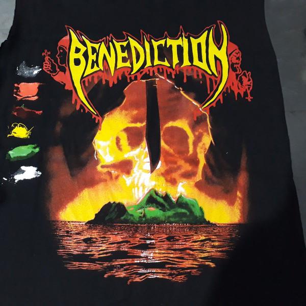 estampa patche camiseta benediction subconscious terror