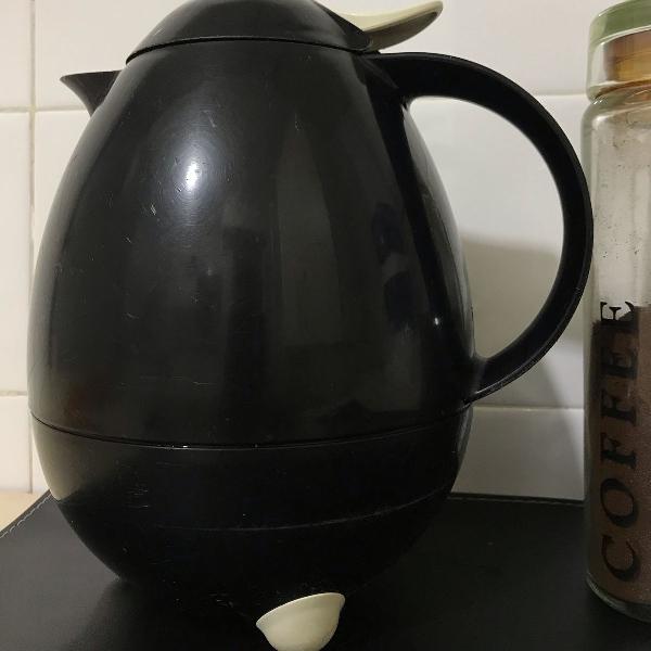garrafa térmica café leifheit alemã preta 1 litro etna