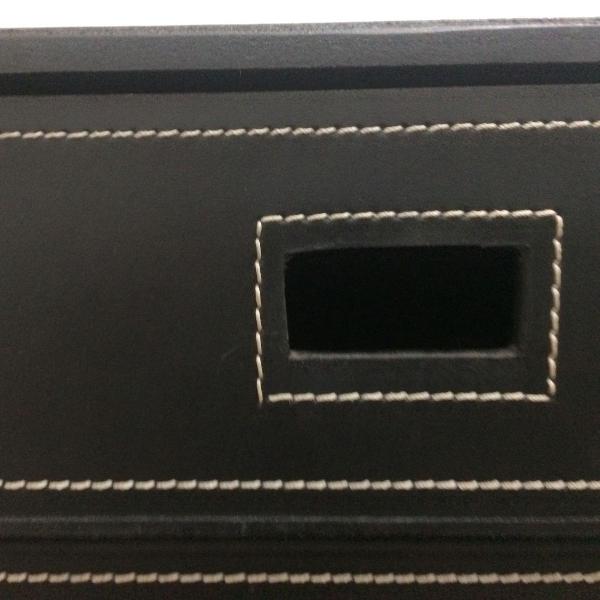 gaveteiro caixa de couro - tok &amp; stok - porta objetos